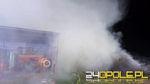 Szybka i skuteczna akcja strażaków - uratowano sprzęt rolniczy i zwierzęta