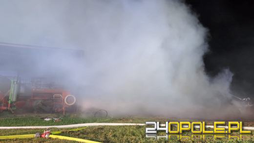 Szybka i skuteczna akcja strażaków - uratowano sprzęt rolniczy i zwierzęta