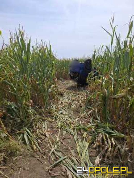 Stracił panowanie nad pojazdem i dachował -był nietrzeźwy