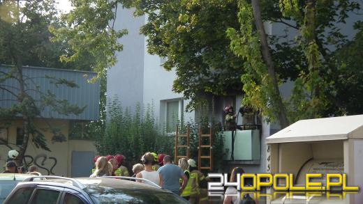 Pożar na ulicy Grota-Roweckiego w Opolu 