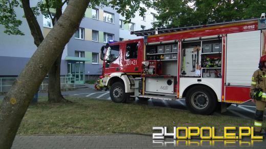 Pożar na ulicy Grota-Roweckiego w Opolu 