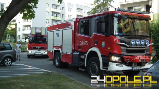 Pożar na ulicy Grota-Roweckiego w Opolu 