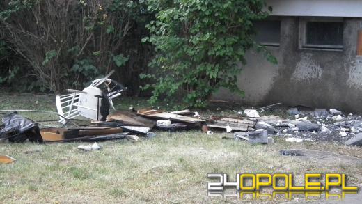 Pożar na ulicy Grota-Roweckiego w Opolu 