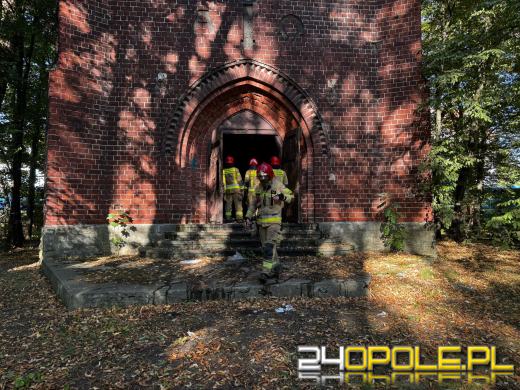 Pożar na cmentarzu w Opolu. Policja poszukuje sprawcy podpalenia