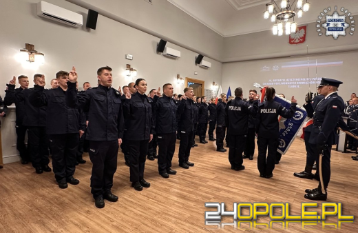 Uroczyście ślubowali! Mamy 40 nowych funkcjonariuszy w regionie