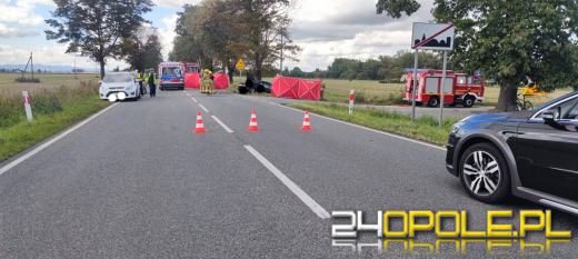 Wypadek śmiertelny DK46 w Ściborzu. Droga zablokowana 