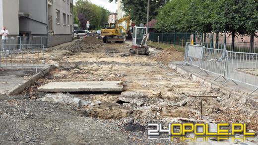 Trwają prace na Łąkowej. Utrudnienia na Spychalskiego mniejsze niż zapowiadano