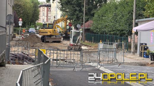 Trwają prace na Łąkowej. Utrudnienia na Spychalskiego mniejsze niż zapowiadano
