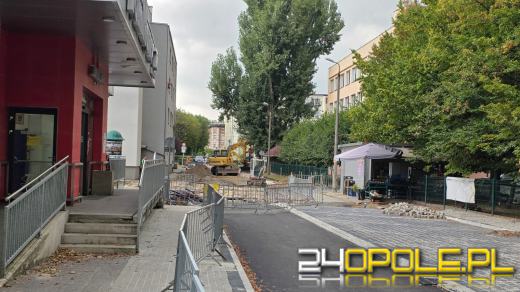 Trwają prace na Łąkowej. Utrudnienia na Spychalskiego mniejsze niż zapowiadano