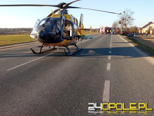 Poważny wypadek na DK39 między Michałowicami a Lubszą. Droga całkowicie zablokowana