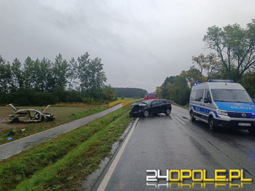 Poważny wypadek na DK39 między Michałowicami a Lubszą. Droga całkowicie zablokowana