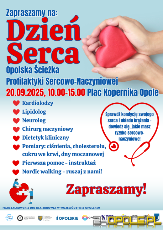 Dzień Serca na Placu Kopernika. Bezpłatne badania dla mieszkańców Opola