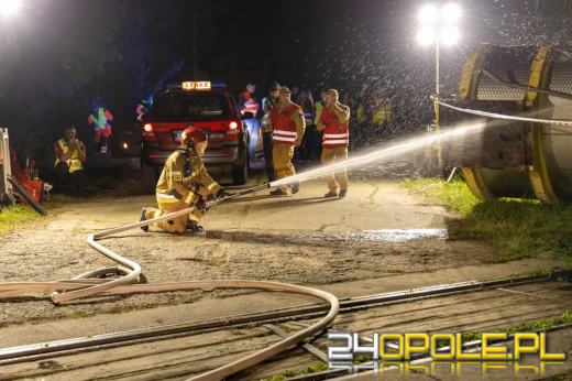 Zderzenie szynobusu z cysterną. Manewry Search & Rescue na Opolszczyźnie