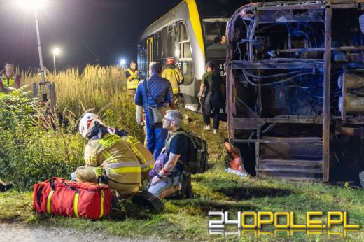 Zderzenie szynobusu z cysterną. Manewry Search & Rescue na Opolszczyźnie