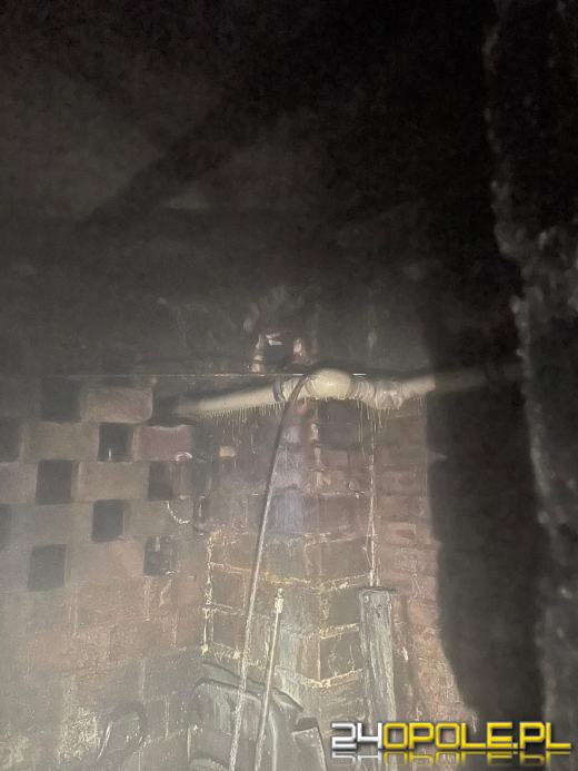 Pożar piwnicy przy ul. Broniewskiego w Kędzierzynie-Koźlu. Jedna osoba poszkodowana
