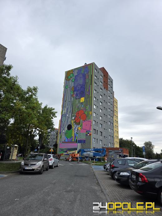 Mural Czesława Niemena na finiszu
