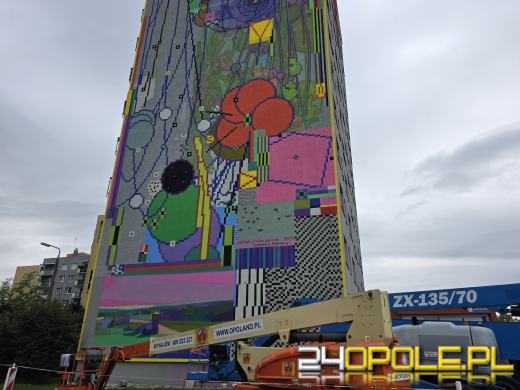 Mural Czesława Niemena na finiszu