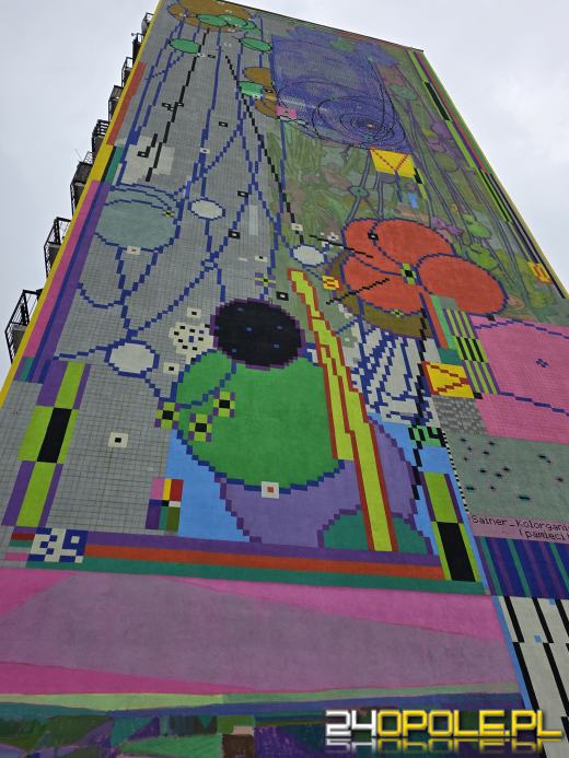 Mural Czesława Niemena na finiszu