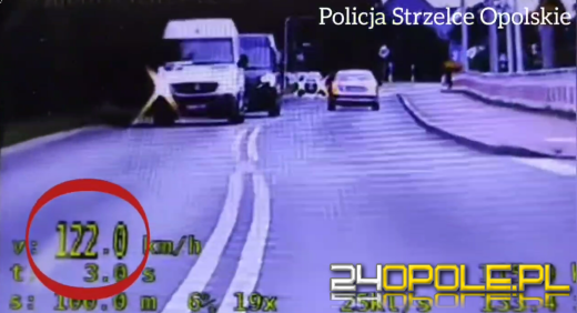 Pomylił drogę z torem wyścigowym - strzeleccy policjanci zakończyli rajd (WIDEO)