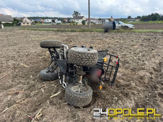Uciekał czterokołowcem lekkim przed policją - był pijany