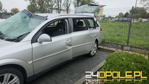 Wybuch samochodu na Oleskiej w Opolu