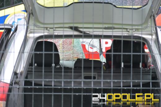 Wybuch samochodu na Oleskiej w Opolu