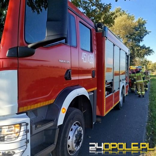 Wypadek na trasie Biestrzykowice - Dąbrowa Namysłowska. Trzy osoby w szpitalu