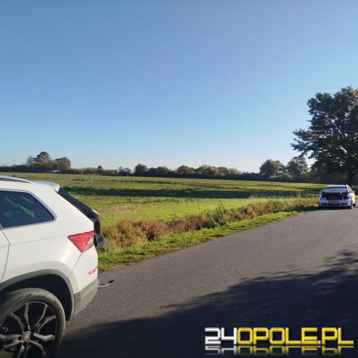 Wypadek na trasie Biestrzykowice - Dąbrowa Namysłowska. Trzy osoby w szpitalu