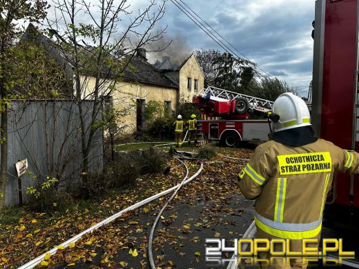 Pożar budynku jednorodzinnego w Przewozie