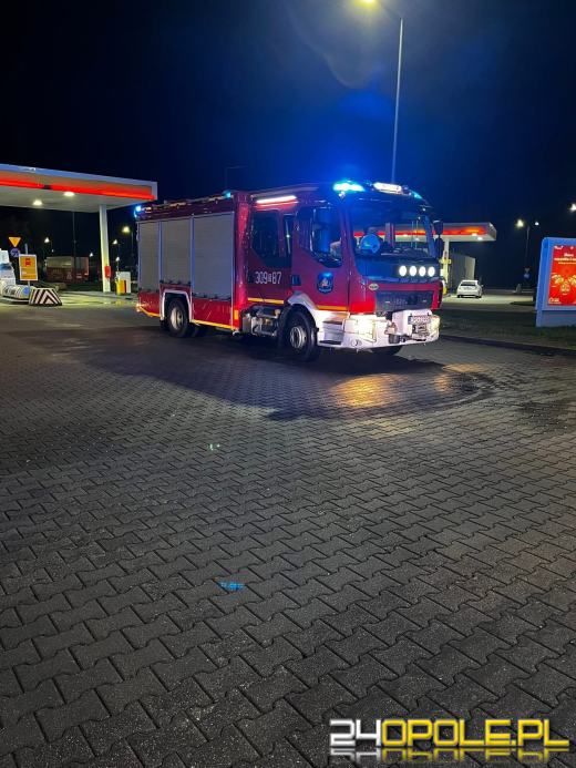 Pożar ciężarówki na MOP Młyński Staw. Strażacy szybko opanowali sytuację