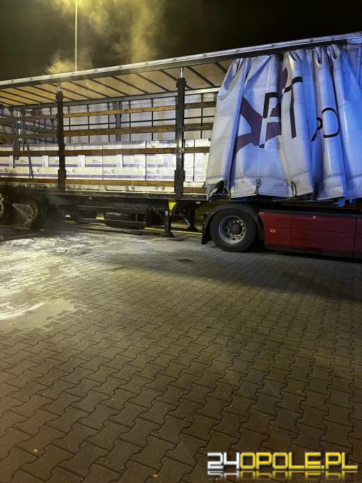 Pożar ciężarówki na MOP Młyński Staw. Strażacy szybko opanowali sytuację