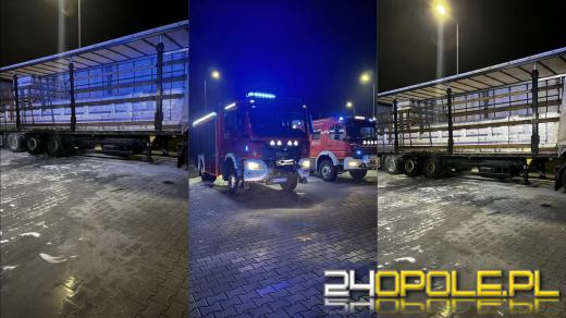 Pożar ciężarówki na MOP Młyński Staw. Strażacy szybko opanowali sytuację