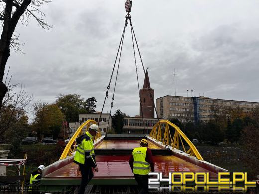 Montaż mostu rozpoczęty - weekendowe utrudnienia w centrum Opola