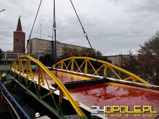 Montaż mostu rozpoczęty - weekendowe utrudnienia w centrum Opola