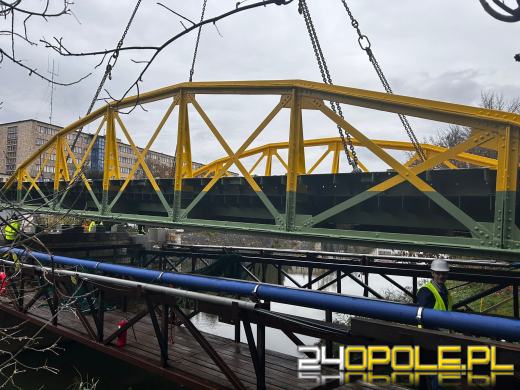 Montaż mostu rozpoczęty - weekendowe utrudnienia w centrum Opola