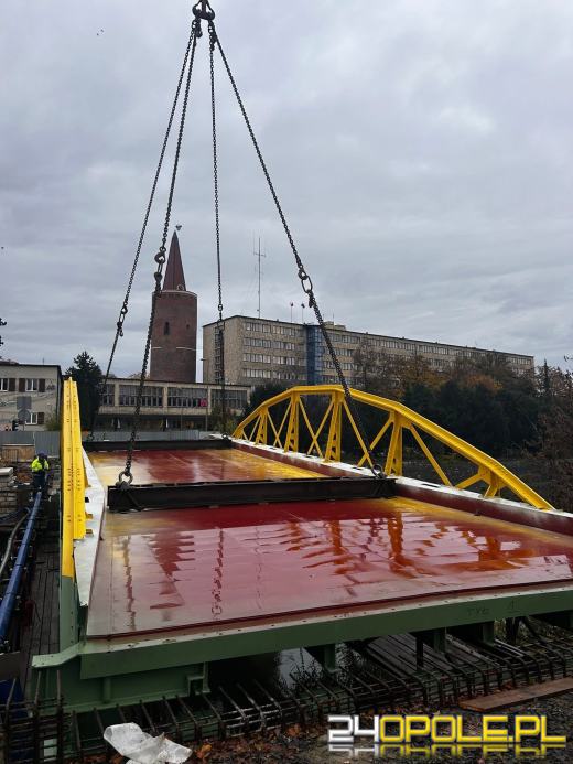 Montaż mostu rozpoczęty - weekendowe utrudnienia w centrum Opola