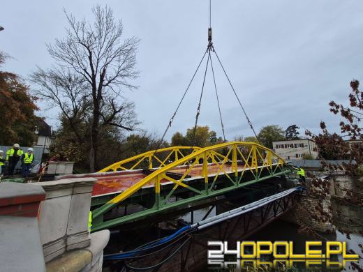 Montaż mostu rozpoczęty - weekendowe utrudnienia w centrum Opola