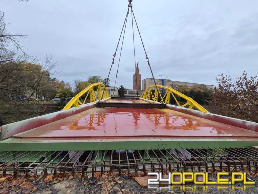 Montaż mostu rozpoczęty - weekendowe utrudnienia w centrum Opola