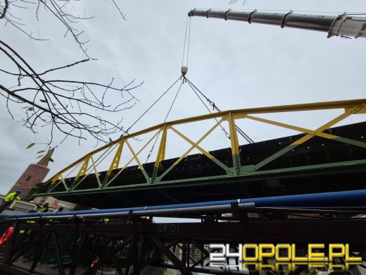 Montaż mostu rozpoczęty - weekendowe utrudnienia w centrum Opola