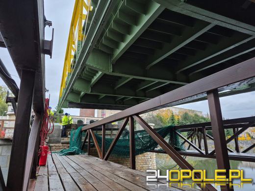 Montaż mostu rozpoczęty - weekendowe utrudnienia w centrum Opola