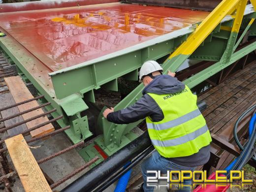 Montaż mostu rozpoczęty - weekendowe utrudnienia w centrum Opola