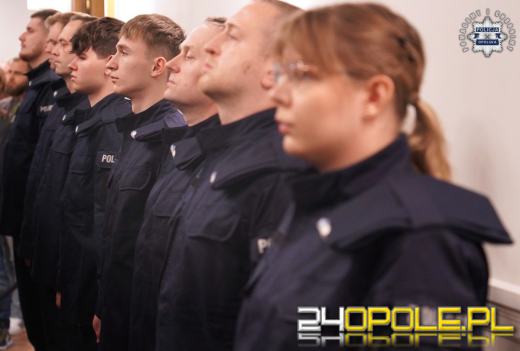 35 nowych funkcjonariuszy rozpoczęło służbę w opolskim garnizonie Policji