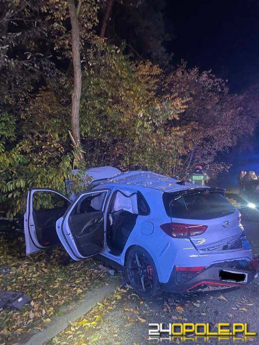 Samochód uderzył w drzewo na obwodnicy Kędzierzyna-Koźla. 17-latka trafiła do szpitala