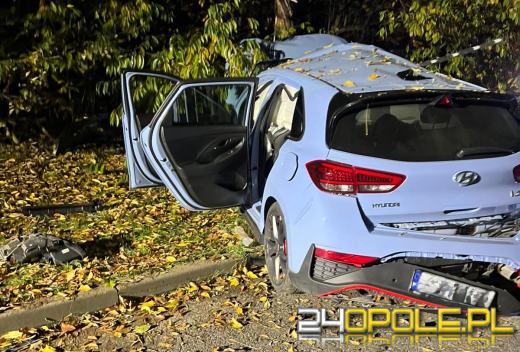 Brawura młodego kierowcy zakończona wypadkiem