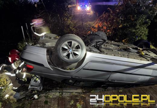 19-letni obywatel Ukrainy dachował w Buszycach. Był pijany i miał zakaz prowadzenia 