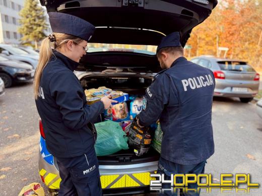 Wsparli bezdomne psiaki. Piękna akcja policjantów z Kędzierzyna-Koźle