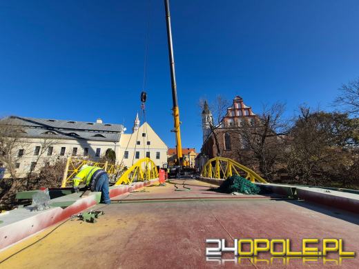 Most Zamkowy w Opolu nabiera kształtów. Trwają kolejne etapy prac