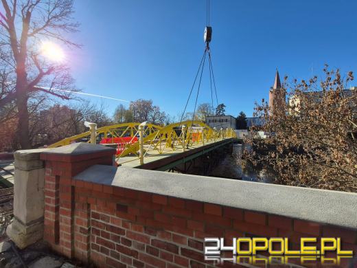 Most Zamkowy w Opolu nabiera kształtów. Trwają kolejne etapy prac