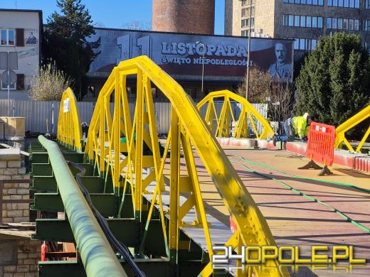 Most Zamkowy w Opolu nabiera kształtów. Trwają kolejne etapy prac