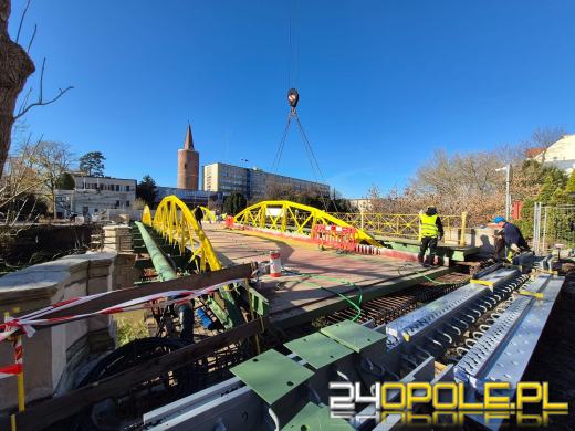 Most Zamkowy w Opolu nabiera kształtów. Trwają kolejne etapy prac